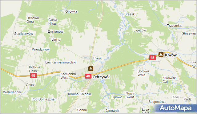 mapa Ceteń, Ceteń na mapie Targeo