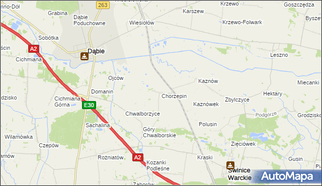 mapa Chorzepin, Chorzepin na mapie Targeo
