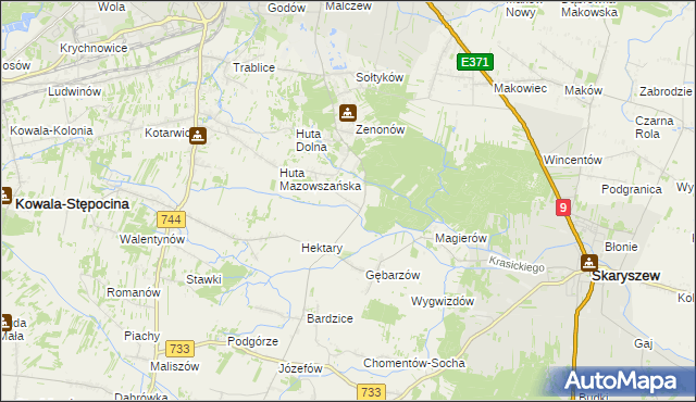 mapa Gębarzów-Kolonia, Gębarzów-Kolonia na mapie Targeo
