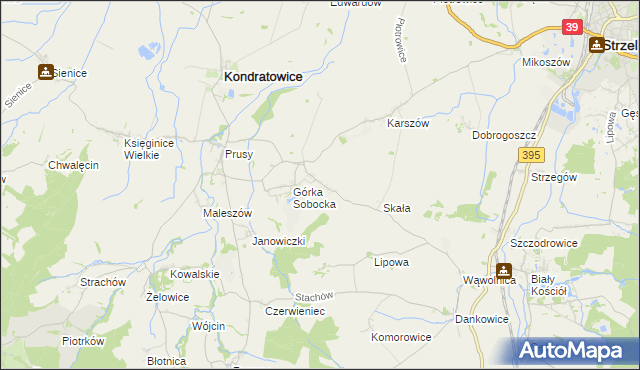 mapa Gołostowice, Gołostowice na mapie Targeo
