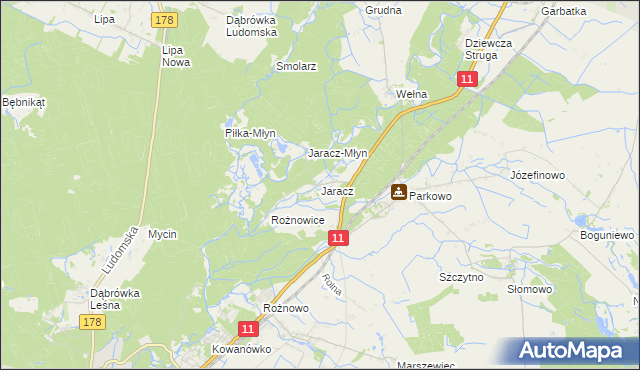mapa Jaracz, Jaracz na mapie Targeo