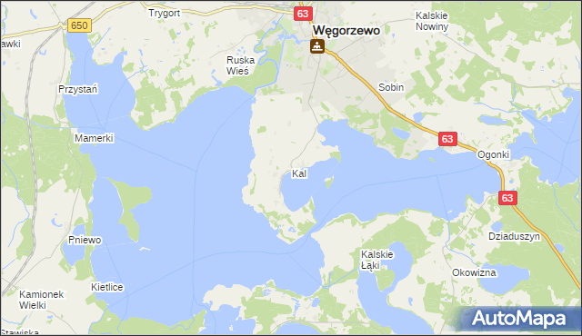 mapa Kal, Kal na mapie Targeo
