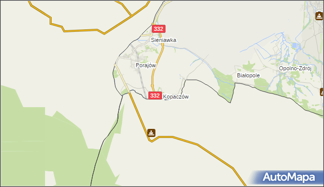mapa Kopaczów, Kopaczów na mapie Targeo