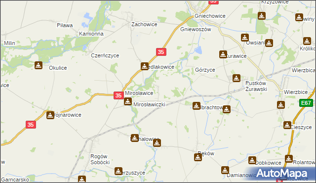 mapa Kryształowice, Kryształowice na mapie Targeo