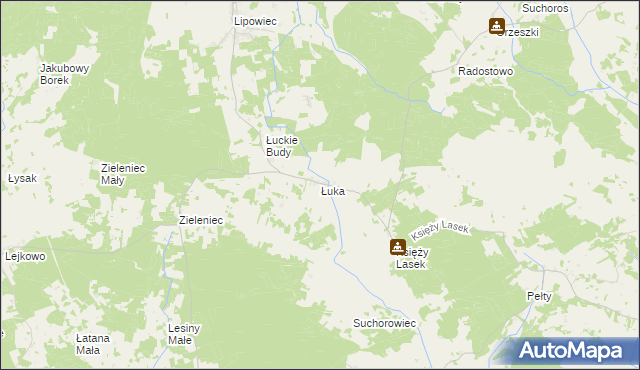 mapa Łuka, Łuka na mapie Targeo