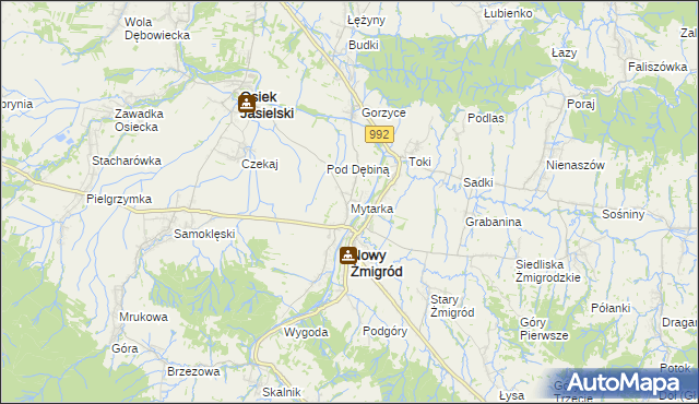 mapa Mytarka, Mytarka na mapie Targeo