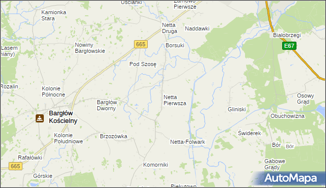 mapa Netta Pierwsza, Netta Pierwsza na mapie Targeo