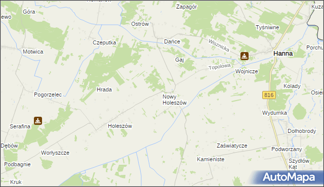 mapa Nowy Holeszów, Nowy Holeszów na mapie Targeo