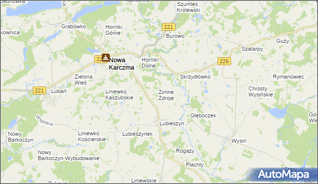 mapa Olszowy Kierz, Olszowy Kierz na mapie Targeo