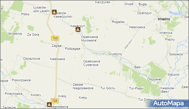 mapa Opatkowice Pojałowskie, Opatkowice Pojałowskie na mapie Targeo