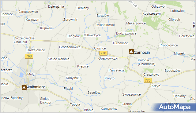 mapa Opatkowiczki, Opatkowiczki na mapie Targeo