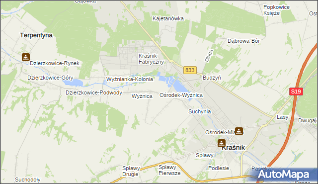 mapa Ośrodek-Wyżnica, Ośrodek-Wyżnica na mapie Targeo