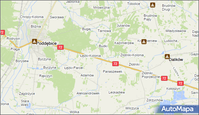 mapa Panaszew, Panaszew na mapie Targeo