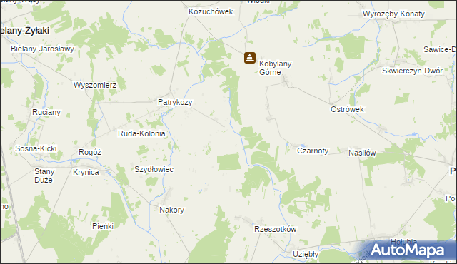 mapa Patrykozy-Kolonia, Patrykozy-Kolonia na mapie Targeo