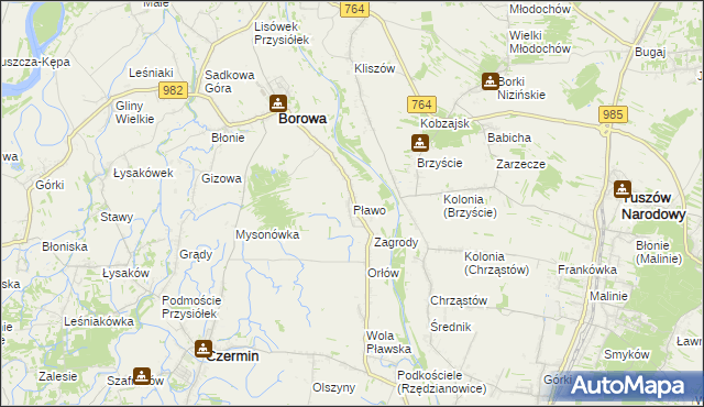 mapa Pławo, Pławo na mapie Targeo