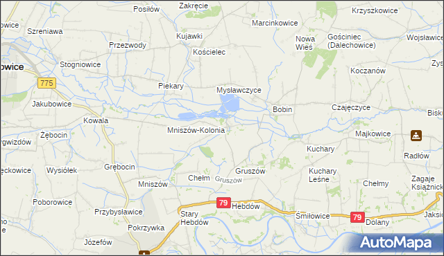 mapa Pławowice, Pławowice na mapie Targeo