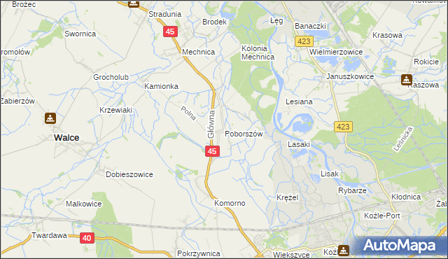 mapa Poborszów, Poborszów na mapie Targeo