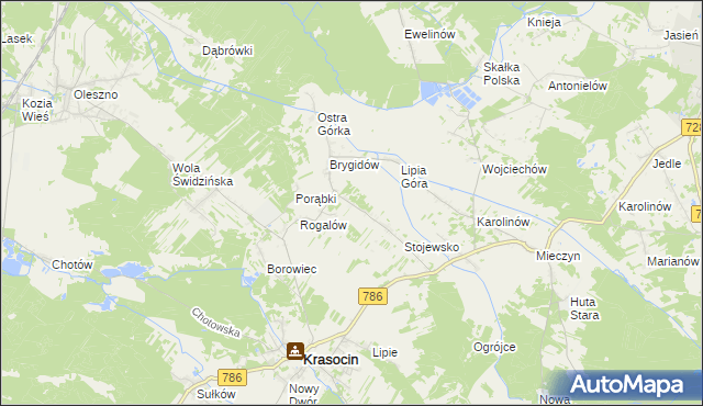mapa Podlesko, Podlesko na mapie Targeo