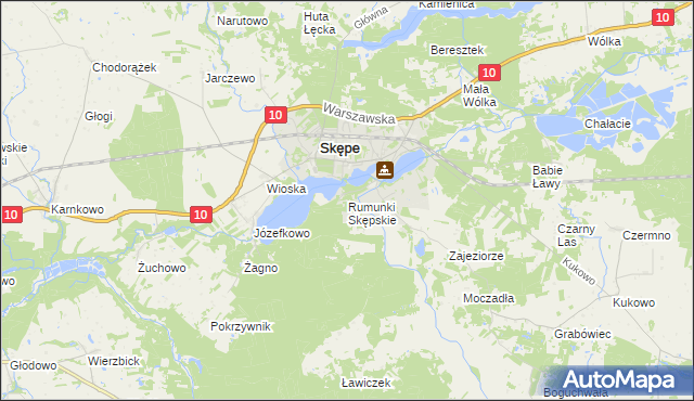 mapa Rumunki Skępskie, Rumunki Skępskie na mapie Targeo