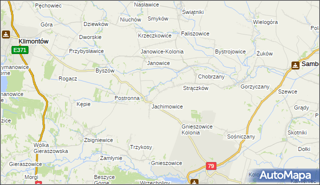 mapa Ryłowice, Ryłowice na mapie Targeo