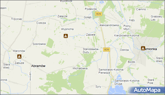 mapa Stanisławów Duży, Stanisławów Duży na mapie Targeo