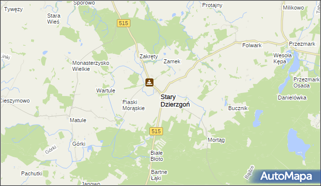 mapa Stary Dzierzgoń, Stary Dzierzgoń na mapie Targeo