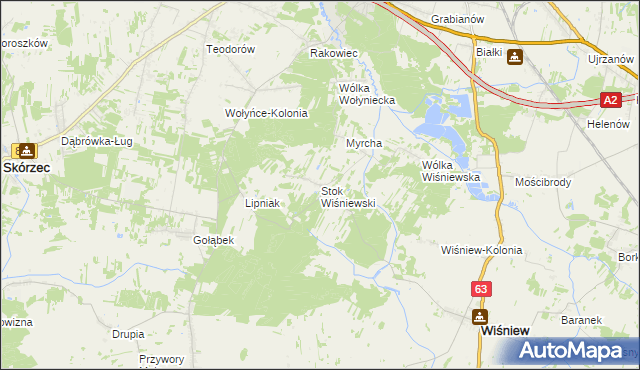 mapa Stok Wiśniewski, Stok Wiśniewski na mapie Targeo