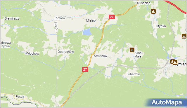 mapa Straszów gmina Przewóz, Straszów gmina Przewóz na mapie Targeo