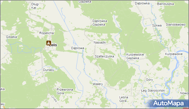 mapa Szafarczyska, Szafarczyska na mapie Targeo