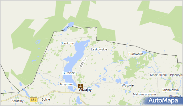 mapa Wiłkupie, Wiłkupie na mapie Targeo