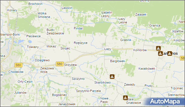 mapa Wola Pasikońska, Wola Pasikońska na mapie Targeo