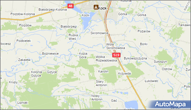 mapa Wólka Rozwadowska, Wólka Rozwadowska na mapie Targeo