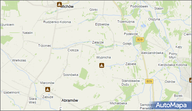 mapa Wypnicha, Wypnicha na mapie Targeo