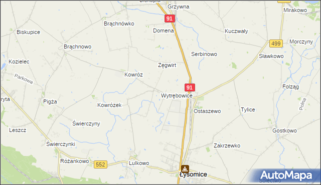 mapa Wytrębowice, Wytrębowice na mapie Targeo