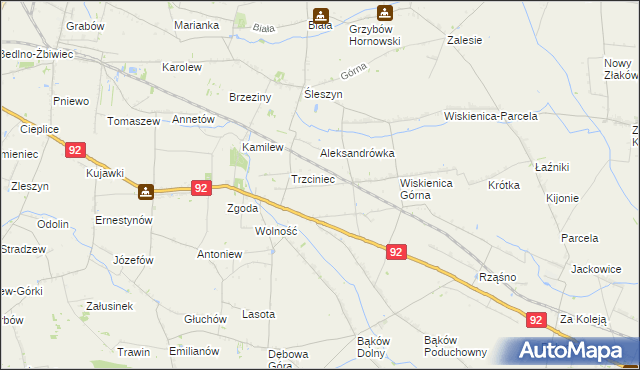 mapa Zosinów, Zosinów na mapie Targeo