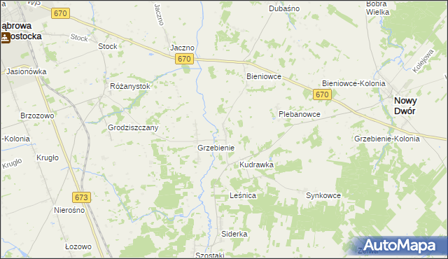 mapa Butrymowce, Butrymowce na mapie Targeo