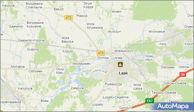 mapa Orchów, Orchów na mapie Targeo