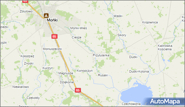 mapa Przytulanka, Przytulanka na mapie Targeo