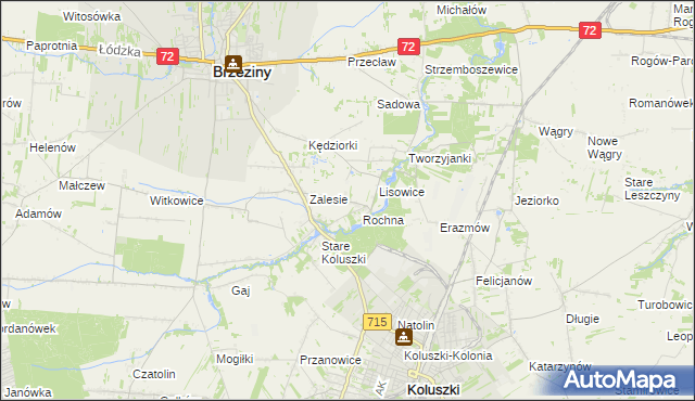 mapa Ścibiorów, Ścibiorów na mapie Targeo