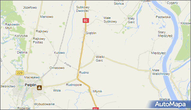 mapa Wielki Garc, Wielki Garc na mapie Targeo