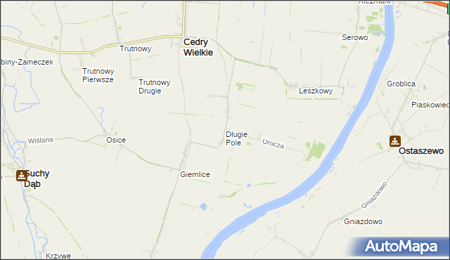 mapa Długie Pole, Długie Pole na mapie Targeo