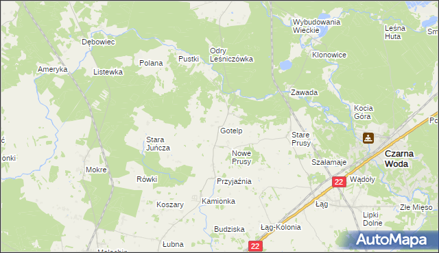 mapa Gotelp, Gotelp na mapie Targeo