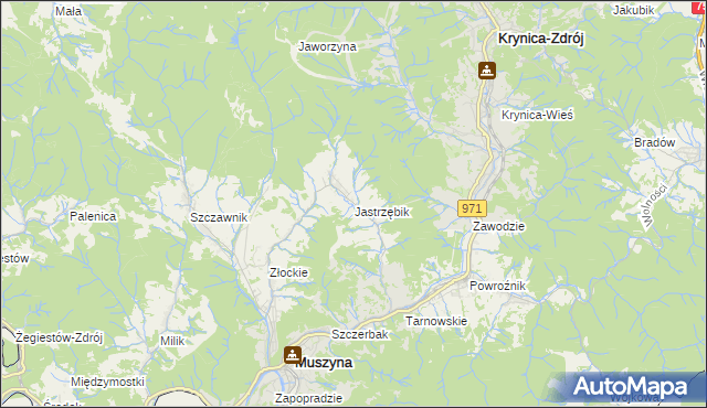 mapa Jastrzębik, Jastrzębik na mapie Targeo