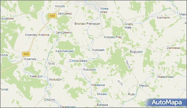 mapa Kotowo Stare, Kotowo Stare na mapie Targeo