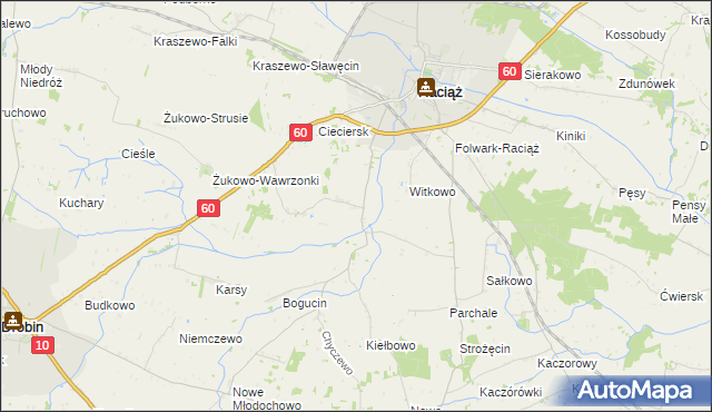 mapa Łempinek, Łempinek na mapie Targeo