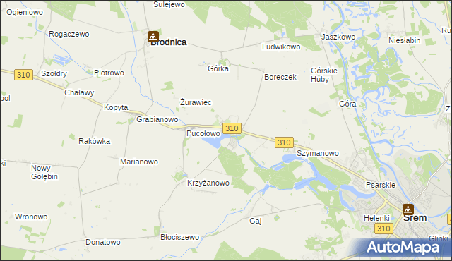 mapa Manieczki, Manieczki na mapie Targeo