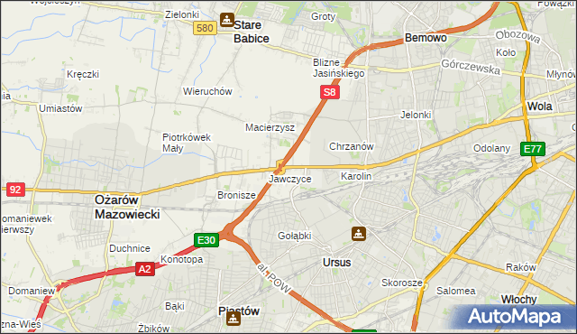 mapa Mory gmina Ożarów Mazowiecki, Mory gmina Ożarów Mazowiecki na mapie Targeo