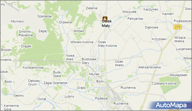 mapa Nowy Budzisław, Nowy Budzisław na mapie Targeo