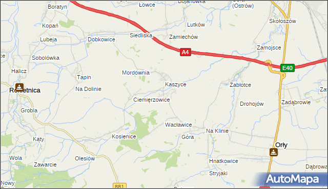 mapa Olszynka gmina Orły, Olszynka gmina Orły na mapie Targeo