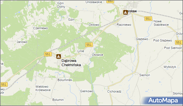 mapa Otowice, Otowice na mapie Targeo